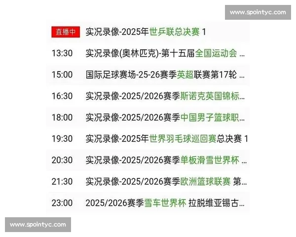 体育直播平台入口一站式观赛指南畅享赛事精彩新体验